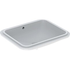 GEBERIT Geberit Variform Umywalka podblatowa, prostokątna, B58cm, H17.8cm, T49cm, z przelewem, bez otworu na KOŁO 500.764.01.6 GEB-500.764.01.2