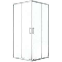 Laveo Kabina prysznicowa 90x90 cm chrom połysk/szkło przezroczyste Bresso JKD_096K