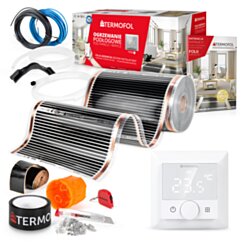 ZESTAW FOLIA GRZEWCZA PODCZERWIEŃ moc 60W 50cm pow. 26m² + TF-H5 5774