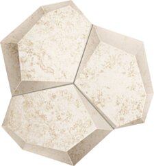 Tubądzin PTD ALABASTER shine white mozaika 21x19 (12) MS-01-271-021x190-1-016