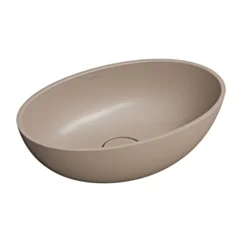 Omnires SHELL M+ umywalka nablatowa, 50 x 32 cm, dune beige mat SHELL500UNDB