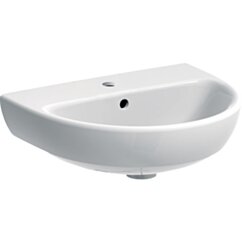 GEBERIT Geberit Selnova Umywalka kompaktowa, B50cm, H18cm, T41cm, z przelewem, z otworem na baterię KOŁO M31150000 GEB-500.295.01.7