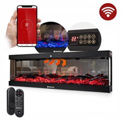 Kominek elektryczny z funkcją grzania + Wi-Fi + PILOT 3478