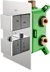 Fdesign Bateria termostatyczna podtynkowa 2-funkcyjna FD1-TS08-7PBOX-11