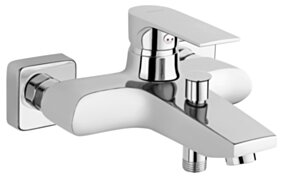 FERRO ALGEO SQUARE bateria wannowa ścienna, chrom FE - BAQ1