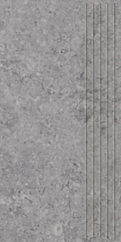 Tubądzin PTU ZIMBA light grey str stopnica 59.8x29.6x0.8  (10) ST-01-279-0598-0296-1-063