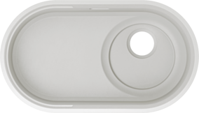 BLANCO OOVALON 700-U Velgranit cloud white, bez armatury 527990