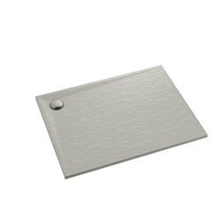 Schedline Brodzik kompozytowy Stabilsound Plus® Libra Cement Stone 80x120x3 cm, prostokątny, Gwarancja 15 lat