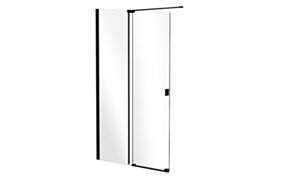 BESCO PMD Kab. VAYO walk-in 140 x 200 Black  BESCO BE-VYB-140-200C