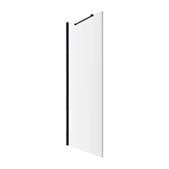 Omnires MANHATTAN element składowy: ścianka boczna, 100 cm, czarny mat, szkło transparentne ADR10XBLTR