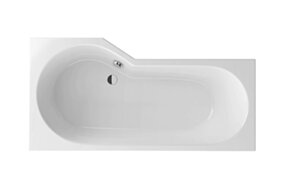 Excellent Be Spot wanna narożna 160x80 cm prawa, biały połysk WAEX.BSP16WH
