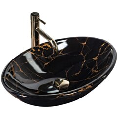 Rea UMYWALKA PAMELA BLACK MARBLE SHINY - NABLATOWA REA-U5067