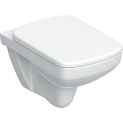 GEBERIT Geberit Selnova Square Zestaw wiszącej miski WC, lejowa, B35.5cm, H39cm, T53cm, Rimfree, z deską sed GEB-501.961.00.1