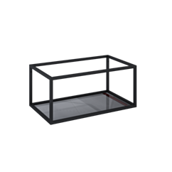 ELITA STELAŻ PODSZAFKOWY 80 BLACK MATT Z PÓŁKĄ SZKLANĄ( ELITA 167666) SZE-RE150800107160