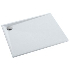 Schedline Brodzik kompozytowy Stabilsound Plus® Libra White Stone 80x90x3 cm, prostokątny, Gwarancja 15 lat