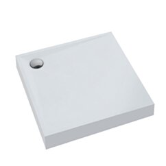 Schedline Brodzik akrylowy zintegrowany z nośnikiem Stabilsound Plus® oraz obudową akrylową przeciągniętą do podłogi Solidstep 90x90x11 cm, kwadratowy, Gwarancja 10 lat