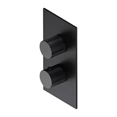 Omnires CONTOUR termostatyczna bateria prysznicowo-wannowa podtynkowa, antracyt szczotkowany CT8036AT