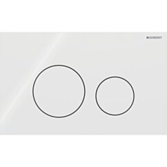 GEBERIT Przycisk Geberit Sigma40, przedni, szkło białe , okrągły GEB-115.628.SI.1