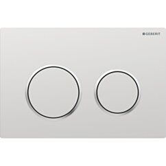 GEBERIT Przycisk uruchamiający Geberit Omega20, przedni/górny, chrom mat, easy-to-clean okrągły GEB-115.085.JQ.1