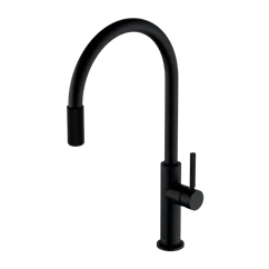 Omnires SWITCH bateria kuchenna do podłączenia zestawu filtrującego, czarny mat SW9057BL