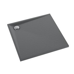 Schedline Brodzik kompozytowy Stabilsound Plus® Libra Anthracite Stone 80x80x3 cm, kwadratowy, Gwarancja 15 lat