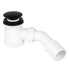 MCALPINE Syfon brodzik 50MM CLICK-CLACK MAT CZARNY SYF-HC26CLMB