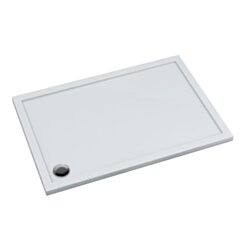 Schedline Brodzik akrylowy Sharper 75x180x4,5 cm, prostokątny z odpływem w narożniku, Gwarancja 7 lat