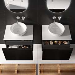 Elita SZAFKA GLAM 70 1S + 1S BLACK MATT RE010700167160