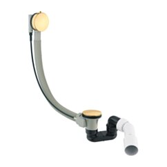 Omnires CGS syfon wannowy przelewowo-odpływowy, złoty połysk TK104-PLUS-3.04+64-SGL