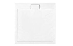 BESCO PMD Brodzik AXIM  kwadr. 90x90x2,5/4,5  + syfon  BESCO BE-BAX-90-KW