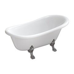 Omnires ATENA COMFORT M+ wanna wolnostojąca, 157 x 77 cm, biały połysk ATENA157BP