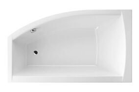Excellent Magnus wanna narożna 160x95 cm lewa, bialy połysk WAEX.MGL16WH