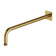 Omnires ramię prysznicowe ścienne, 40 cm, złoty szczotkowany RA01C-KGLB