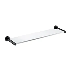 Omnires MODERN PROJECT półka szklana, czarny mat MP60930BL