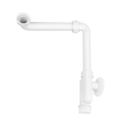 MCALPINE Syfon umywalkowy rurowy z odejściem i przedłużką 5/4"x32mm SYF-HC13SPS-X32PF