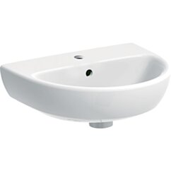 GEBERIT Geberit Selnova Umywalka kompaktowa, B45cm, H17cm, T37cm, z przelewem, z otworem na baterię KOŁO M32145000 GEB-500.324.01.7