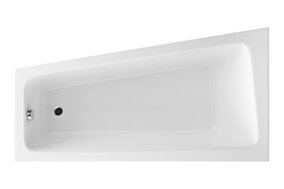 Excellent Ava Side wanna narożna 150x80 cm lewa, biały połysk WAEX.AVL15WH