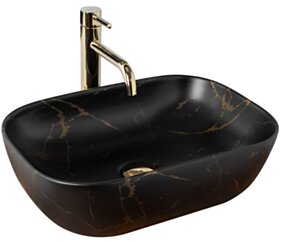 Rea UMYWALKA BELINDA BLACK MARBLE MATT - NABLATOWA REA-U8908