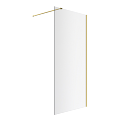 Excellent Vidoq walk-in ścianka prysznicowa prosta 100x200 cm, powłoka Clean Control, złoty szczotkowany KAEX.1506.1000.LP.GB
