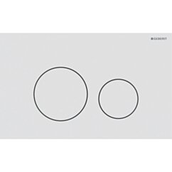 GEBERIT Przycisk Geberit Sigma40, przedni, stal nierdzewna biały mat ,okrągły GEB-115.628.JT.1