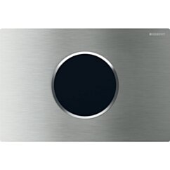 GEBERIT Przycisk uruchamiający Geberit Sigma10, do systemu spłukiwania WC z elektronicznym uruchamianiem spłukiwania: szczotkowane, polerowany, B=24.6cm, H=16.4cm, T=1.4cm, Materiał=Stal nierdzewna GEB-242.782.SN.1