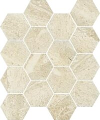 Paradyż Sunlight Stone Beige Mozaika Prasowana Hexagon 22x25,5 G1