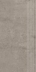 Paradyż Pure Art Dark Grey Stopnica Prosta Nacinana Mat. 29,8x59,8 G1