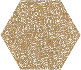 Paradyż Shiny Lines Gold Heksagon Inserto F 19,8x17,1 G1