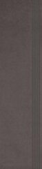 Paradyż Intero Nero Stopnica Prosta Nacinana Mat. 29,8x119,8 G1