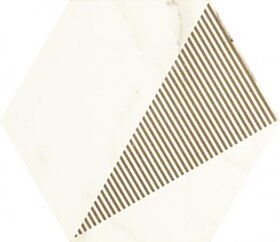 Paradyż Calacatta Hexagon Mat. C  17,1x19,8 G1