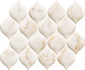 Paradyż Bliss Gold Mozaika Prasowana Polysk Arabeska 26,5x20,2 G1