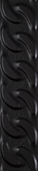 Paradyż Fashion Spirit Black Listwa Struktura Mat 9x39,8 G1