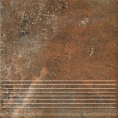 Paradyż Arteon Brown Stopnica Prosta 30x30 G1
