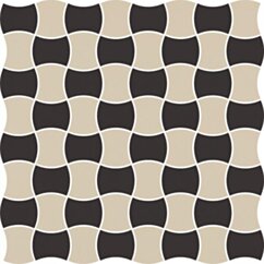 Paradyż Modernizm Nero Mozaika Prasowana K.3,6x4,4 Mix C 30,86x30,86 G1